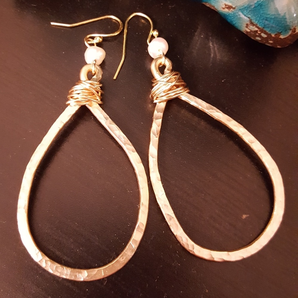 Gold earrings